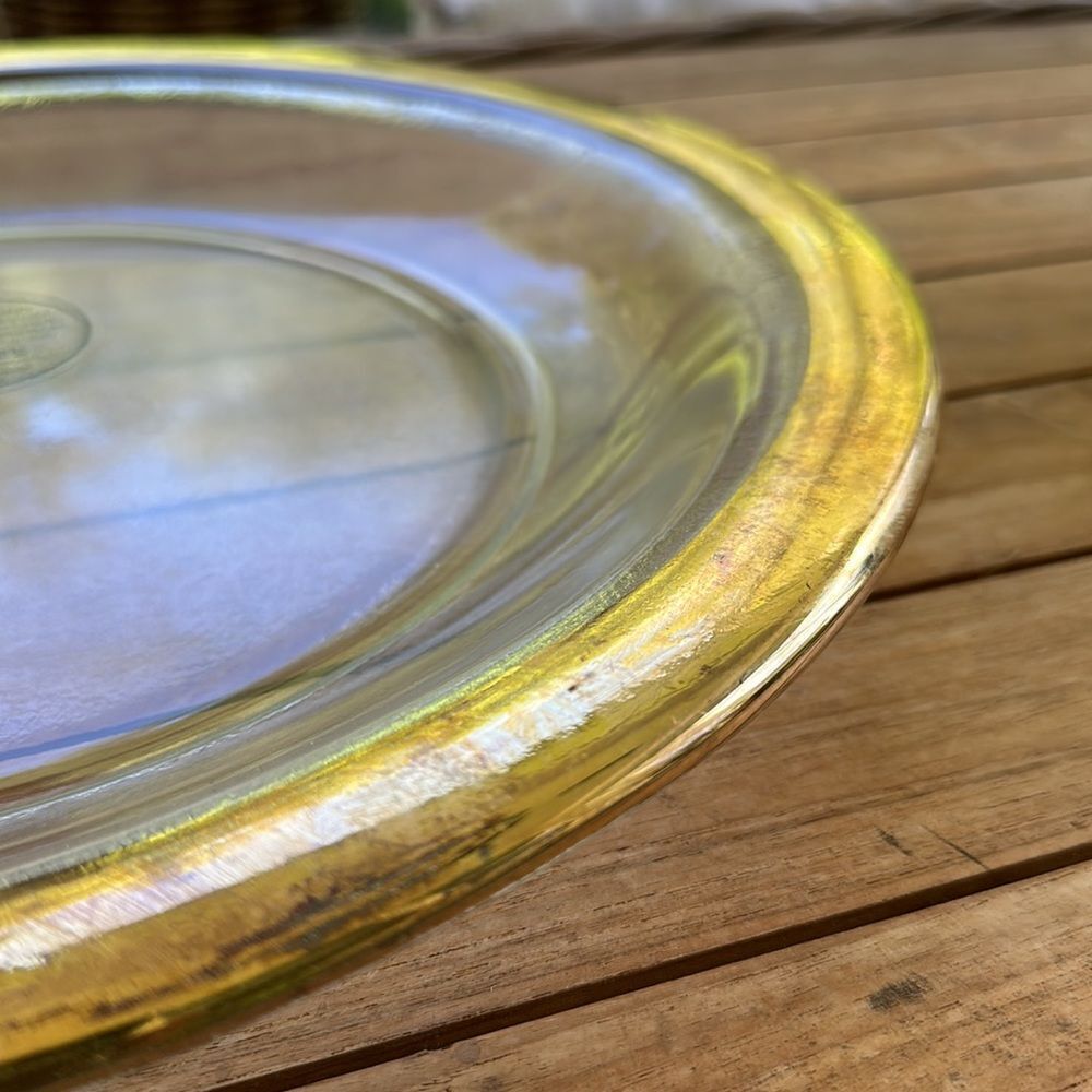 Pier 1 Round Italian Plate/Tray Decor - Picture 3 of 7